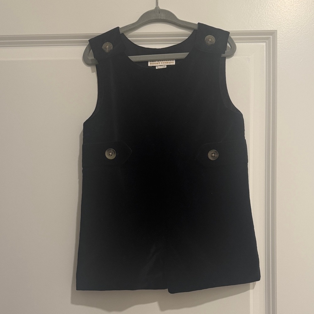 The Beaufort Bonnet Company Black Velvet One-Piece Romper